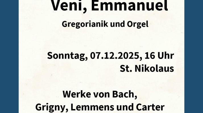 Veni, Emmanuel - Konzert 07.12.2025