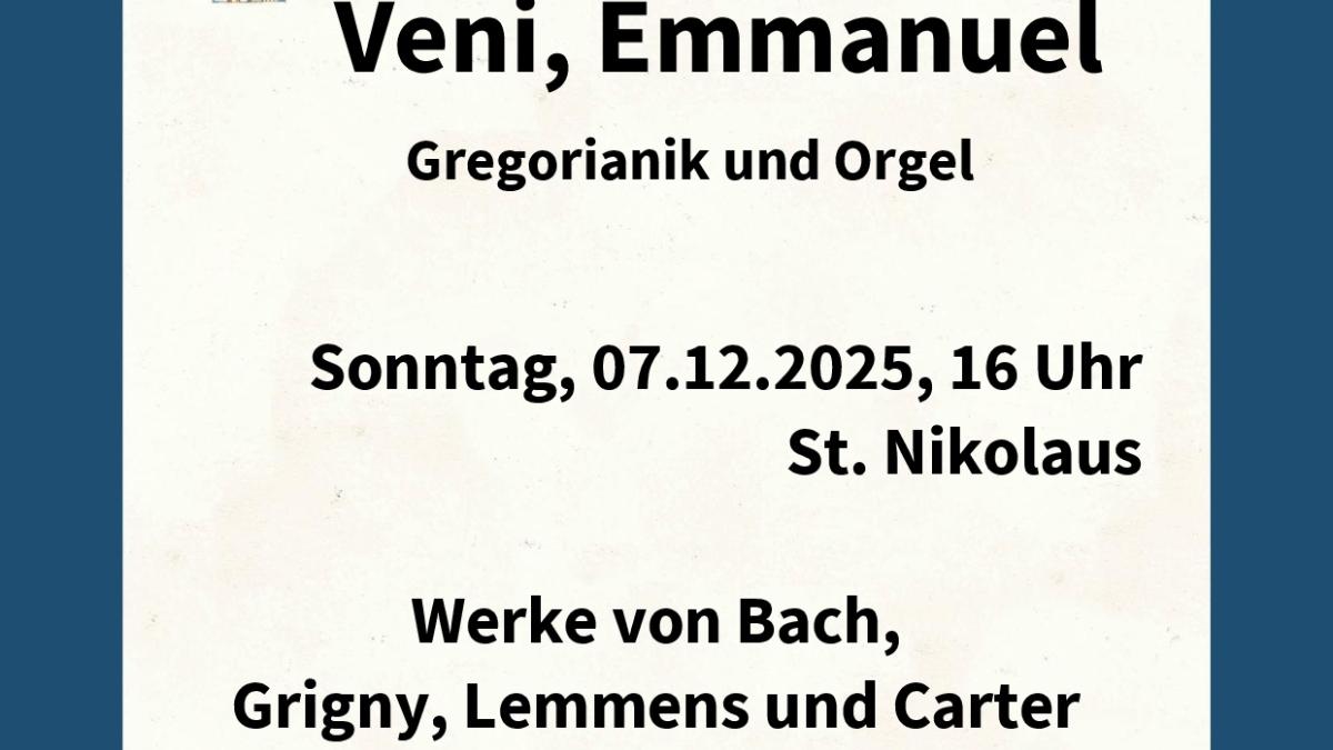 Veni, Emmanuel - Konzert 07.12.2025